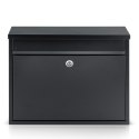 Skrzynka na listy 37,5x30,5x12 cm czarna HM-860 Skrzynka na listy 37,5x30,5x12 cm czarna HM-860