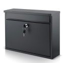 Skrzynka na listy 37,5x30,5x12 cm czarna HM-860 Skrzynka na listy 37,5x30,5x12 cm czarna HM-860