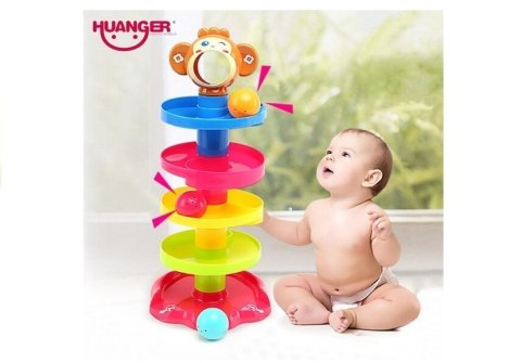 Sorter Edukacyjna Zjeżdżalnia z Małpką Dla Malucha Sorter Edukacyjna Zjeżdżalnia z Małpką Dla Malucha