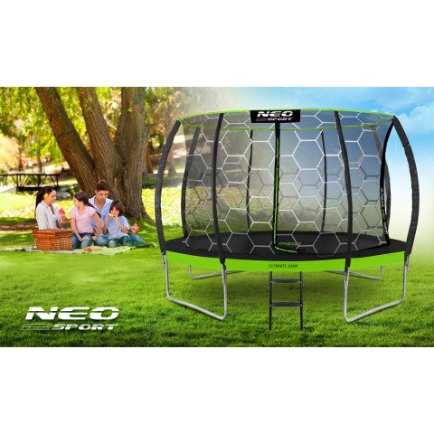 Trampolina ogrodowa profilowana 14ft/435cm z siatką wewnętrzną Neo-Sport Trampolina ogrodowa profilowana 14ft/435cm z siatką wewnętrzną Neo-Sport