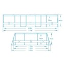 Basen ogrodowy stelażowy 305 x 200 x 84 cm 17w1 Bestway 5614A Basen ogrodowy stelażowy 305 x 200 x 84 cm 17w1 Bestway 5614A