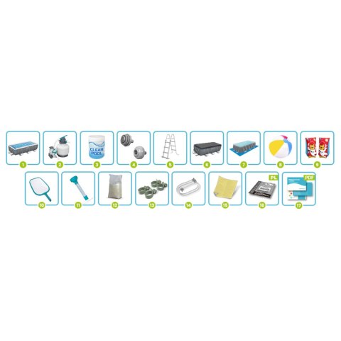 Basen ogrodowy stelażowy 404 x 201 x 100 cm 18w1 56442 Bestway Basen ogrodowy stelażowy 404 x 201 x 100 cm 18w1 56442 Bestway