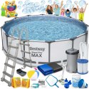 Basen ogrodowy stelażowy 427 x 122 cm 19w1 Bestway 5612X maszynka do baniek GRATIS Basen ogrodowy stelażowy 427 x 122 cm 19w1 Bestway 5612X maszynka do baniek GRATIS