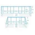 Basen ogrodowy stelażowy 427 x 250 x 100 cm 11w1 Bestway 56620 Basen ogrodowy stelażowy 427 x 250 x 100 cm 11w1 Bestway 56620