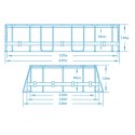 Basen ogrodowy stelażowy 427 x 250 x 100 cm 18w1 Bestway 56620 Basen ogrodowy stelażowy 427 x 250 x 100 cm 18w1 Bestway 56620
