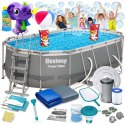 Basen ogrodowy stelażowy 427 x 250 x 100 cm 18w1 Bestway 56620 Basen ogrodowy stelażowy 427 x 250 x 100 cm 18w1 Bestway 56620