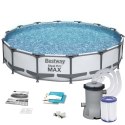 Basen ogrodowy stelażowy 427 x 84 cm zestaw 9w1 Bestway 56595 Basen ogrodowy stelażowy 427 x 84 cm zestaw 9w1 Bestway 56595