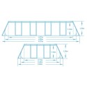 Basen ogrodowy stelażowy 488 x 244 x 122 cm 12w1 Bestway 56670 Basen ogrodowy stelażowy 488 x 244 x 122 cm 12w1 Bestway 56670