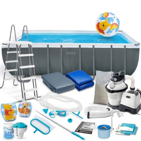 Basen ogrodowy stelażowy 549 x 274 x 132 cm 21w1 INTEX 26356 + hulajnoga GRATIS Basen ogrodowy stelażowy 549 x 274 x 132 cm 21w1 INTEX 26356 + hulajnoga GRATIS