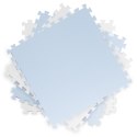 Duża mata piankowa puzzle Ricokids 60x60 cm 4 szt. niebiesko-biała Duża mata piankowa puzzle Ricokids 60x60 cm 4 szt. niebiesko-biała