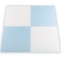 Duża mata piankowa puzzle Ricokids 60x60 cm 4 szt. niebiesko-biała Duża mata piankowa puzzle Ricokids 60x60 cm 4 szt. niebiesko-biała