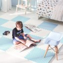 Duża mata piankowa puzzle Ricokids 60x60 cm 4 szt. niebiesko-biała Duża mata piankowa puzzle Ricokids 60x60 cm 4 szt. niebiesko-biała