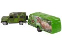 Zestaw Pojazdów Jeep z Naciągiem Przyczepa z Dinozaurami Zestaw Pojazdów Jeep z Naciągiem Przyczepa z Dinozaurami