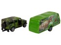 Zestaw Pojazdów Jeep z Naciągiem Przyczepa z Dinozaurami Zestaw Pojazdów Jeep z Naciągiem Przyczepa z Dinozaurami