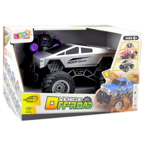 Auto Terenowe Off-Road RC Zdalnie Sterowane Srebrne 1:16 Auto Terenowe Off-Road RC Zdalnie Sterowane Srebrne 1:16