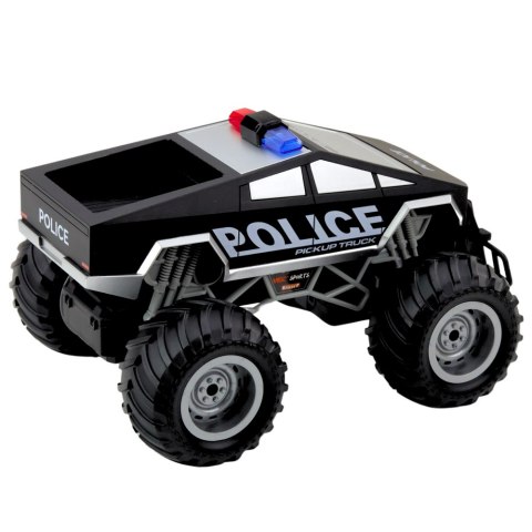 Auto Terenowe Policyjne Off-Road RC Zdalnie Sterowane Czarne 1:16 Auto Terenowe Policyjne Off-Road RC Zdalnie Sterowane Czarne 1:16