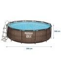 Basen ogrodowy stelażowy 366 x 100 cm zestaw 10w1 Bestway 56709 Basen ogrodowy stelażowy 366 x 100 cm zestaw 10w1 Bestway 56709