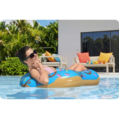Dmuchane koło plażowe do pływania niebieski Donut 107cm BESTWAY Dmuchane koło plażowe do pływania niebieski Donut 107cm BESTWAY