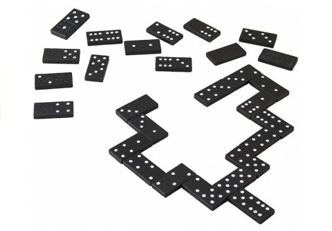 Gra Domino w Drewnianym Pudełku 28 Elementy Gra Domino w Drewnianym Pudełku 28 Elementy