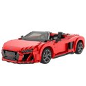 Klocki Konstrukcyjne AutoRC 1:14 Audi R8 Spyder 1440 Elementów Rastar 93800 Klocki Konstrukcyjne AutoRC 1:14 Audi R8 Spyder 1440 Elementów Rastar 93800