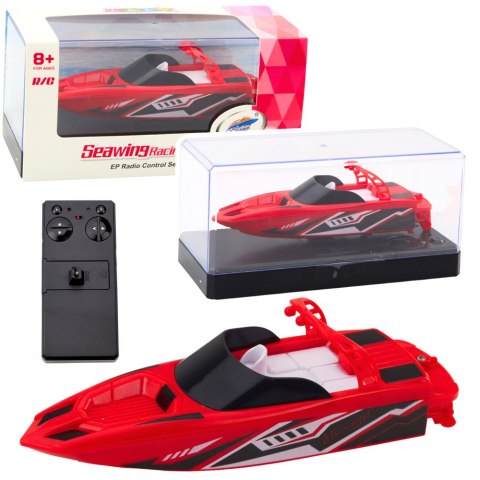 Łódź Motorówka Zdalnie Sterowana RC Biało-Czerwona 15cm Łódź Motorówka Zdalnie Sterowana RC Biało-Czerwona 15cm