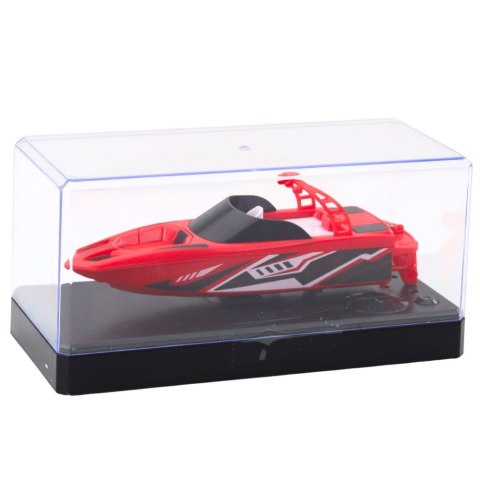 Łódź Motorówka Zdalnie Sterowana RC Biało-Czerwona 15cm Łódź Motorówka Zdalnie Sterowana RC Biało-Czerwona 15cm