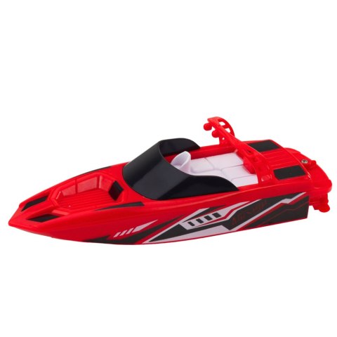 Łódź Motorówka Zdalnie Sterowana RC Biało-Czerwona 15cm Łódź Motorówka Zdalnie Sterowana RC Biało-Czerwona 15cm