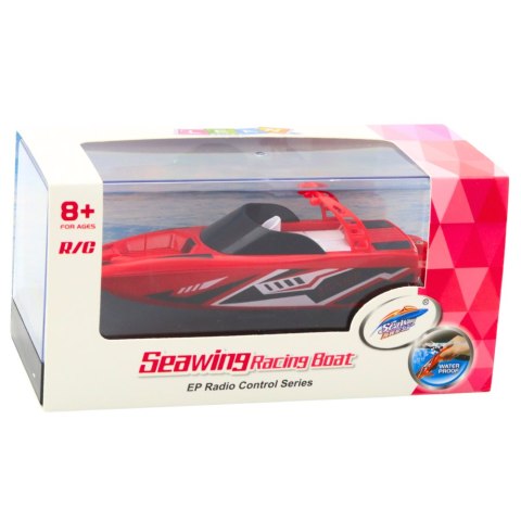 Łódź Motorówka Zdalnie Sterowana RC Biało-Czerwona 15cm Łódź Motorówka Zdalnie Sterowana RC Biało-Czerwona 15cm