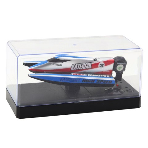 Łódź Motorówka Zdalnie Sterowana RC Niebiesko-Srebrna 14cm Łódź Motorówka Zdalnie Sterowana RC Niebiesko-Srebrna 14cm