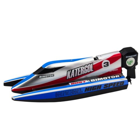 Łódź Motorówka Zdalnie Sterowana RC Niebiesko-Srebrna 14cm Łódź Motorówka Zdalnie Sterowana RC Niebiesko-Srebrna 14cm