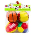 Miękkie Piłki Sportowe Koszykówka Rugby Piłka Nożna Baseball Zestaw 4ele. Miękkie Piłki Sportowe Koszykówka Rugby Piłka Nożna Baseball Zestaw 4ele.