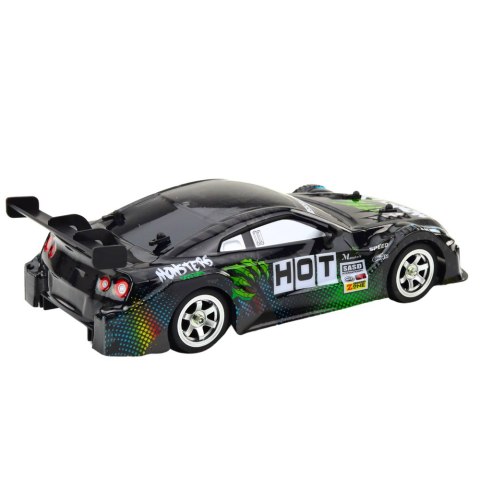 Samochód Wyścigowy Auto Do Driftu RC Czarno Zielone 30km/h 1:16 Samochód Wyścigowy Auto Do Driftu RC Czarno Zielone 30km/h 1:16