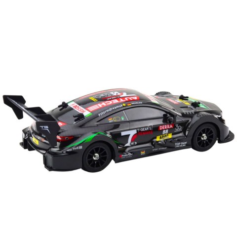 Samochód Wyścigowy Auto Do Driftu RC Czarny Karbon 30km/h 1:16 Samochód Wyścigowy Auto Do Driftu RC Czarny Karbon 30km/h 1:16