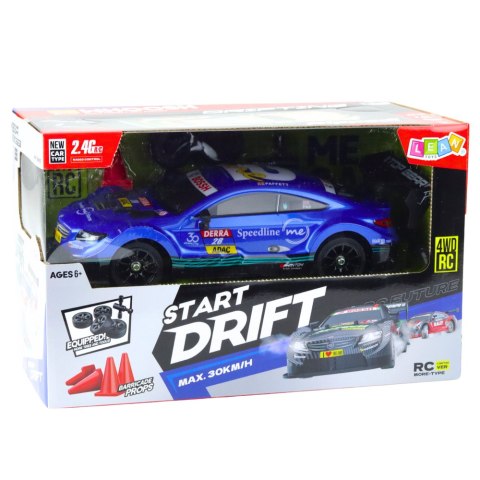 Samochód Wyścigowy Auto Do Driftu RC Niebieskie 30km/h 1:16 Samochód Wyścigowy Auto Do Driftu RC Niebieskie 30km/h 1:16