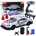 Samochód Wyścigowy Auto Do Driftu RC Srebrne 30km/h 1:16 Samochód Wyścigowy Auto Do Driftu RC Srebrne 30km/h 1:16