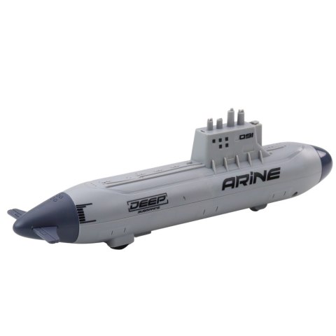 Statek Łódź Podwodna Strzelająca Torpedami Napęd Szara 28cm Statek Łódź Podwodna Strzelająca Torpedami Napęd Szara 28cm