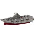 Statek Militarny Łódź Zdalnie Sterowana RC Srebrna 15cm Statek Militarny Łódź Zdalnie Sterowana RC Srebrna 15cm