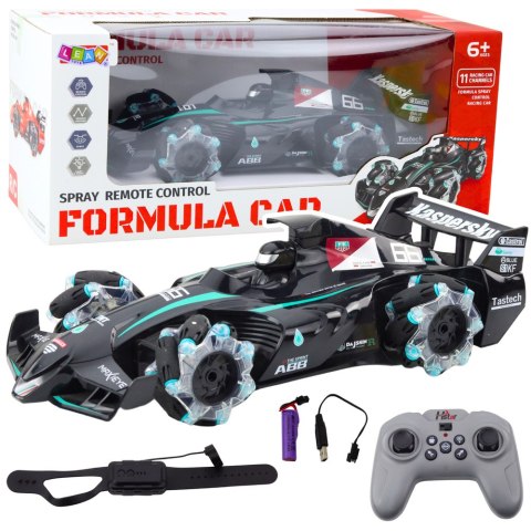Wyścigówka Auto Sportowe Zdalnie Sterowana RC Efekt Dymu 2.4G Czarna Wyścigówka Auto Sportowe Zdalnie Sterowana RC Efekt Dymu 2.4G Czarna