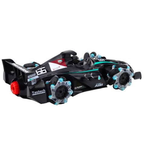 Wyścigówka Auto Sportowe Zdalnie Sterowana RC Efekt Dymu 2.4G Czarna Wyścigówka Auto Sportowe Zdalnie Sterowana RC Efekt Dymu 2.4G Czarna