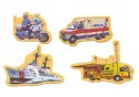 Zestaw Magnesy Drewniane Pojazdy Statki Samoloty 20 Sztuk Zestaw Magnesy Drewniane Pojazdy Statki Samoloty 20 Sztuk
