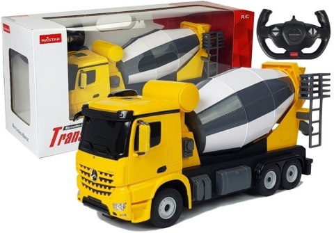 Auto R/C Mercedes-Benz Arocs Rastar 1:14 Żółte na Pilota Auto R/C Mercedes-Benz Arocs Rastar 1:14 Żółte na Pilota