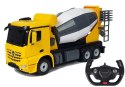 Auto R/C Mercedes-Benz Arocs Rastar 1:14 Żółte na Pilota Auto R/C Mercedes-Benz Arocs Rastar 1:14 Żółte na Pilota