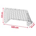 Bramka do piłki nożnej 183 x 122 x 61cm NS-492 czarna Bramka do piłki nożnej 183 x 122 x 61cm NS-492 czarna