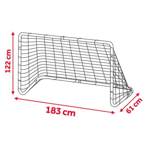 Bramka do piłki nożnej 183 x 122 x 61cm NS-492 czarna Bramka do piłki nożnej 183 x 122 x 61cm NS-492 czarna