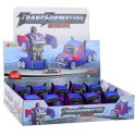 Ciężarówka Auto Robot 2w1 Napęd Czerwone Wzory Niebieska Ciężarówka Auto Robot 2w1 Napęd Czerwone Wzory Niebieska