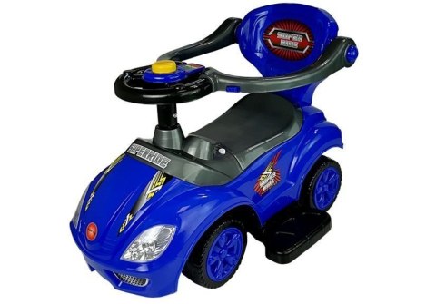 Jeździk z Pchaczem Mega Car 3w1 Niebieski Jeździk z Pchaczem Mega Car 3w1 Niebieski