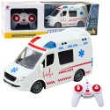 Karetka Ambulans Zdalnie Sterowany RC Światła Dźwięki 1:20 Biały Karetka Ambulans Zdalnie Sterowany RC Światła Dźwięki 1:20 Biały