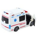 Karetka Ambulans Zdalnie Sterowany RC Światła Dźwięki 1:20 Biały Karetka Ambulans Zdalnie Sterowany RC Światła Dźwięki 1:20 Biały