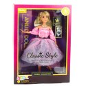 Lalka Anlily Suknia Balowa Jasnoróżowa W Kropki Ruchome Kończyny Blond Lalka Anlily Suknia Balowa Jasnoróżowa W Kropki Ruchome Kończyny Blond