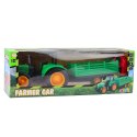Traktor Farmerski Z Przyczepą Zdalnie Sterowany RC Zielony Traktor Farmerski Z Przyczepą Zdalnie Sterowany RC Zielony